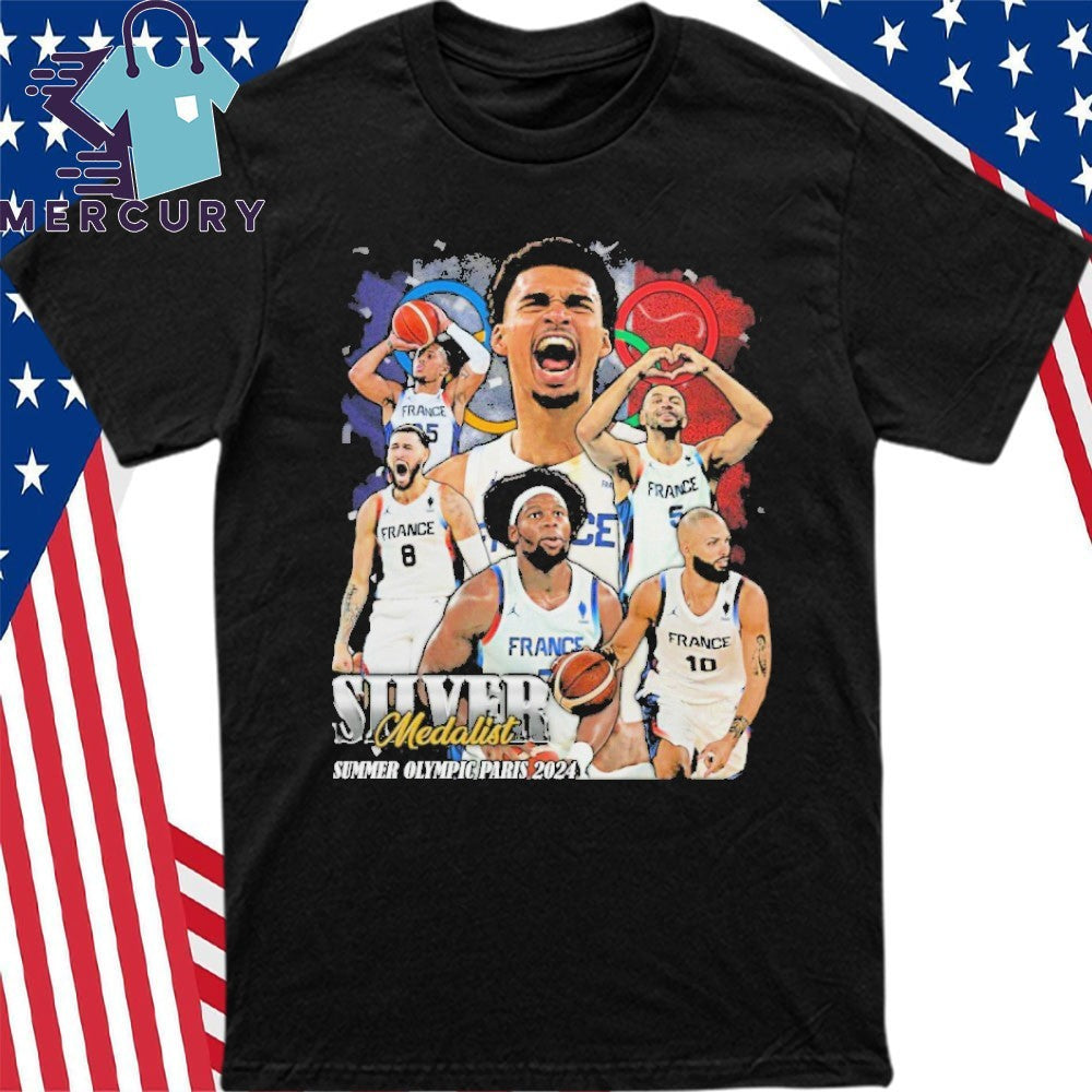 Victor Wembanyama Silver Medalist Summer Olympic Paris 2024 Shirt