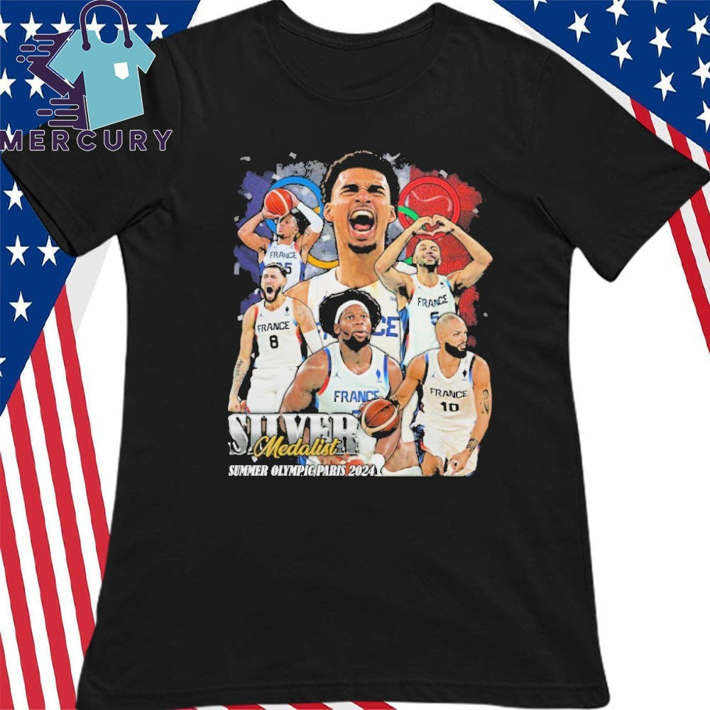 Victor Wembanyama Silver Medalist Summer Olympic Paris 2024 Shirt