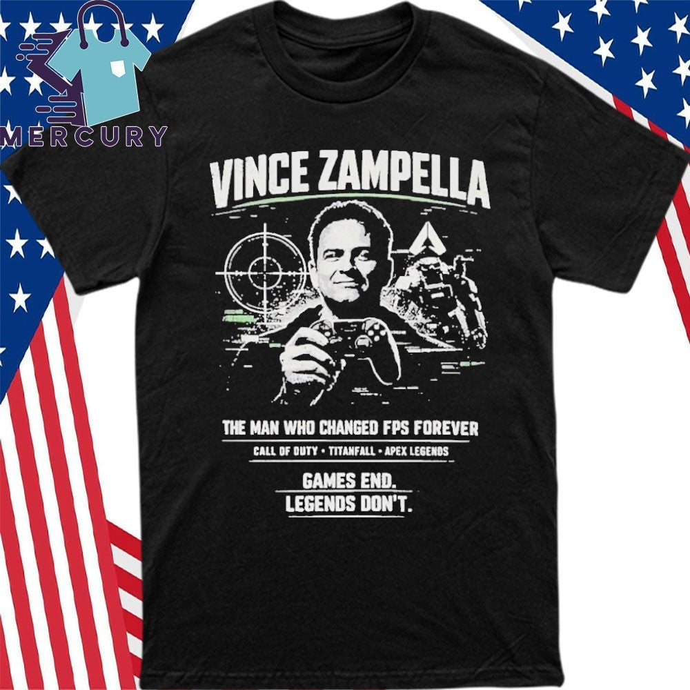 Vince Zampella The Man Who Changed Fps Forever Shirt