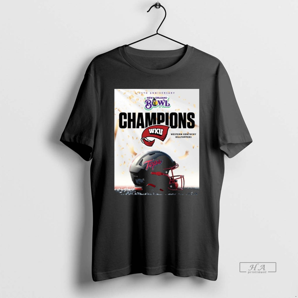 Official Wku Western Kentucky Hilltoppers 25th Anniversary New Orleans Bowl Champions T-Shirts, Hoodie, Sweatshirt