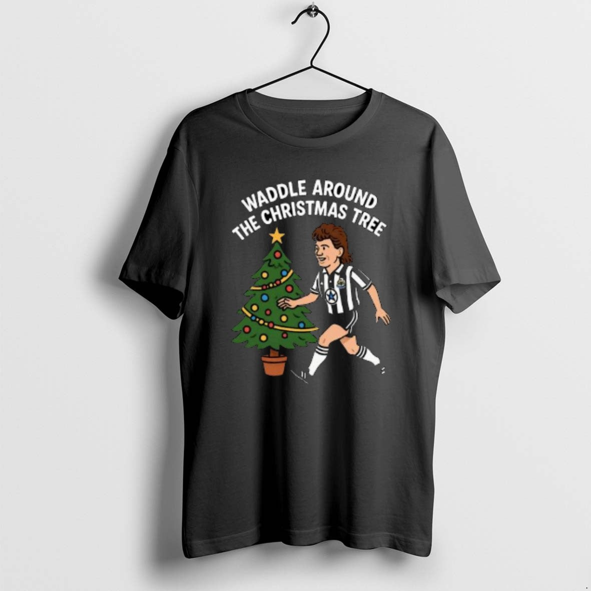 Official Waddle Around The Christmas Tree Newcastle Circle Black T-Shirts, Hoodie, Sweatshirt | AU01DripNestTees.com