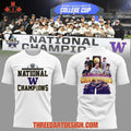 Washington Huskies 2025 NCAA Division I Men’s Soccer National Champions Two Sided Shirt