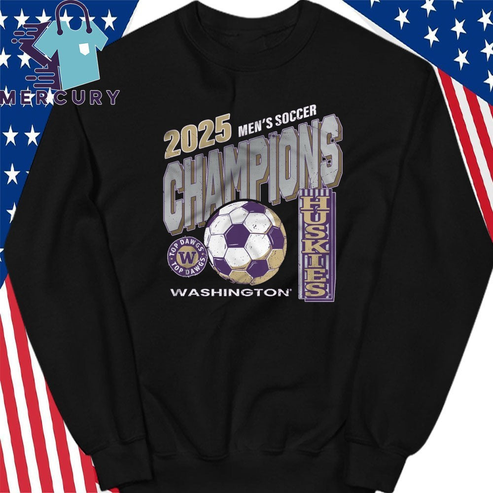 Washington Huskies 2025 NCAA Men’s Soccer National Champions Shirt