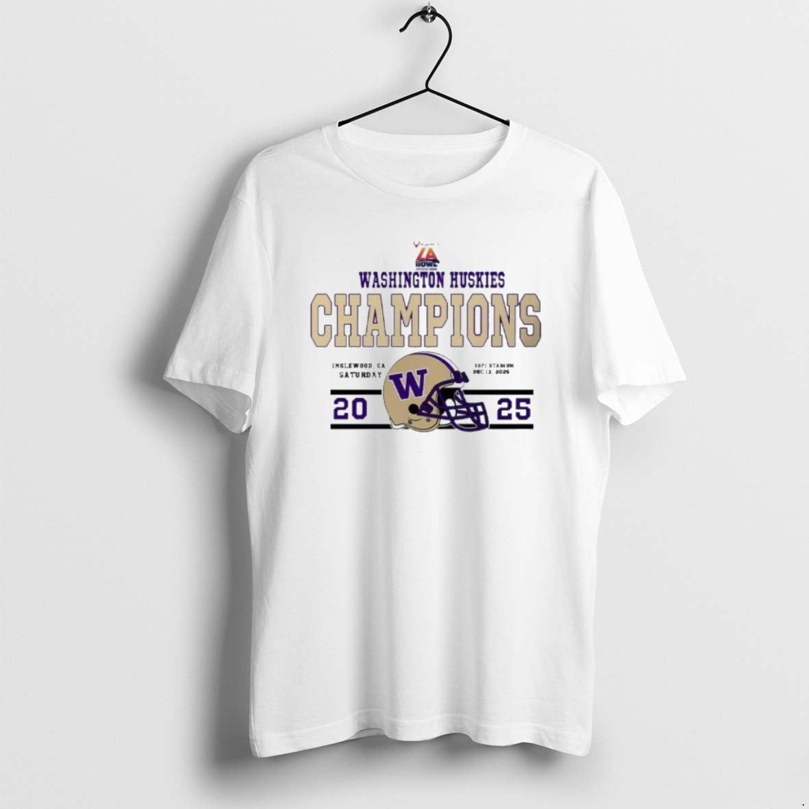 Official Washington Huskies Football Champions 2025 Bucked Up La Bowl Hosted By Gronk T-Shirts, Hoodie, Sweatshirt