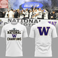 Washington Huskies National Champions NCAA 2025 Special 2 Sided Shirt