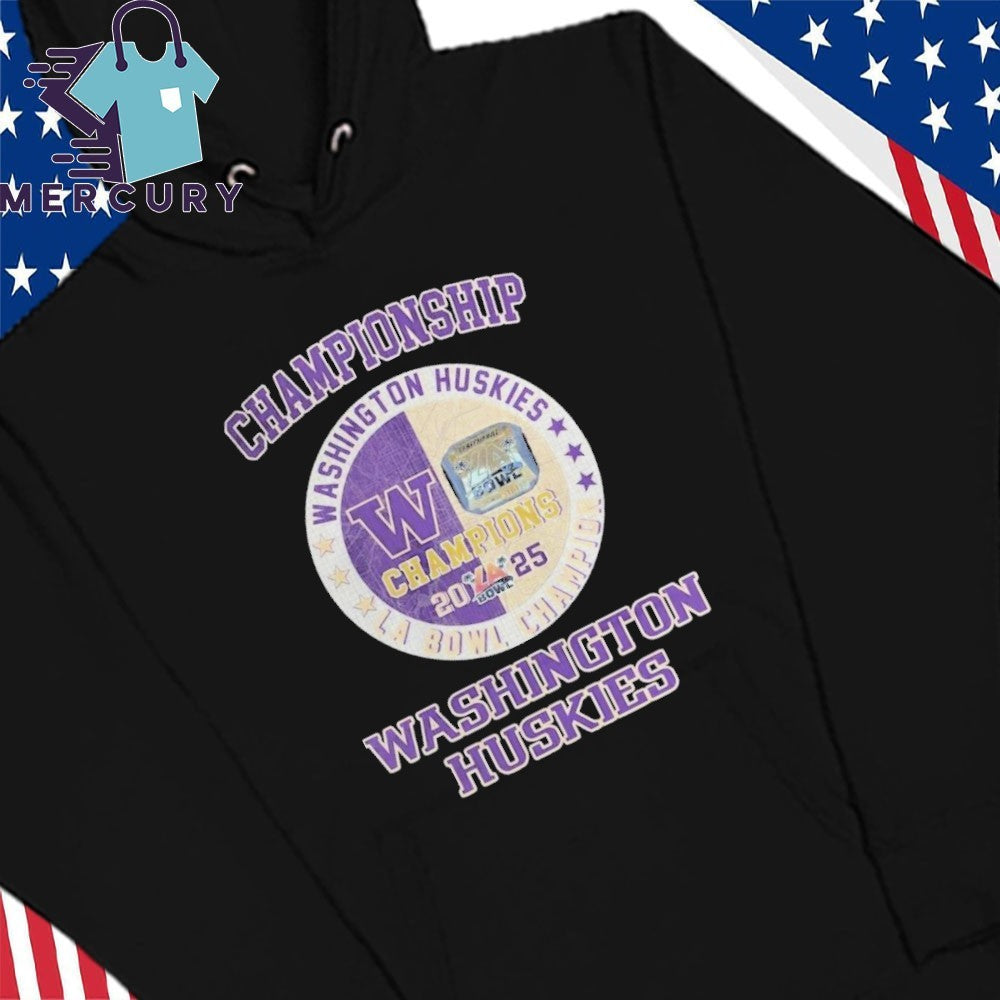 Washington Huskies Wins LA Bowl Championship 2025 Champions Shirt
