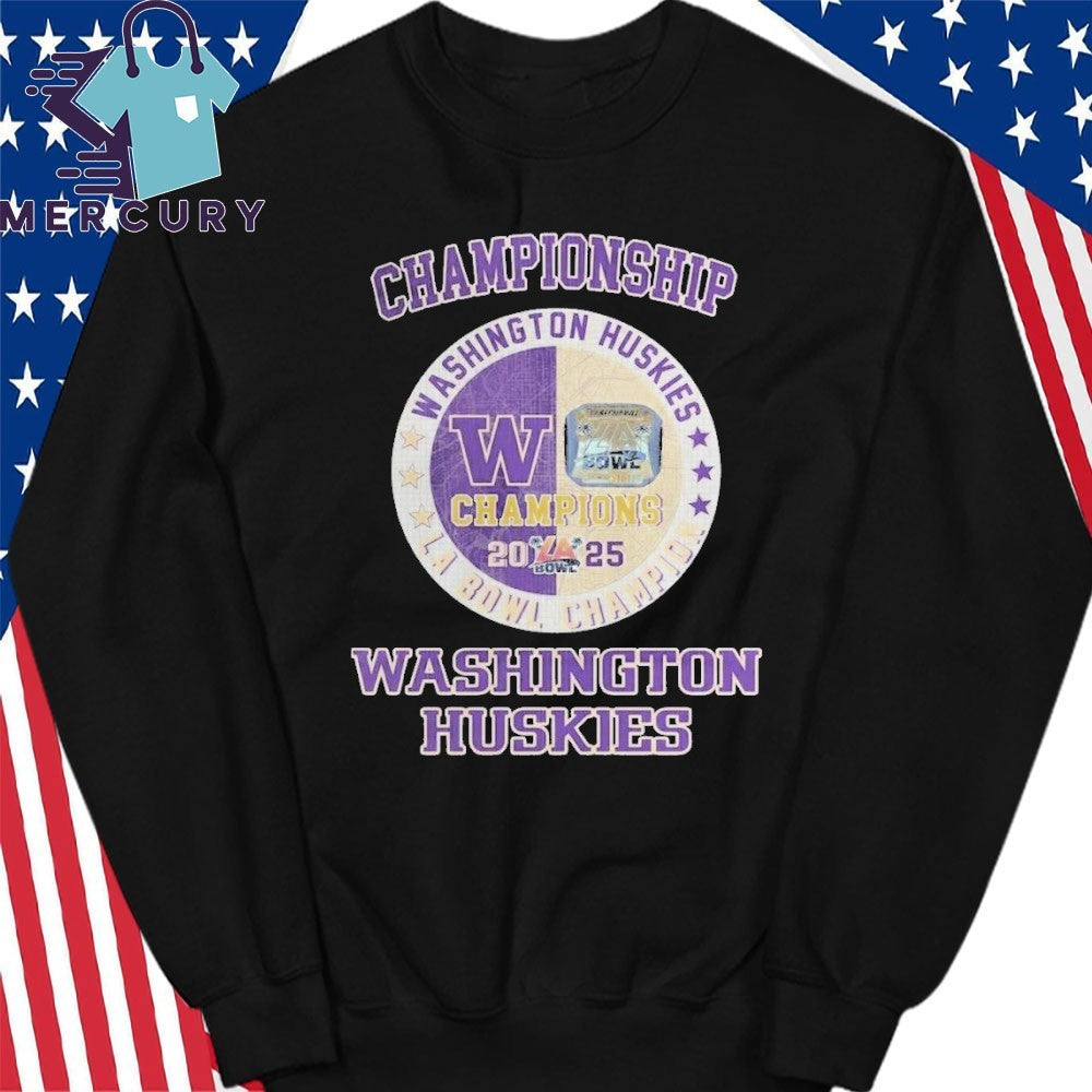 Washington Huskies Wins LA Bowl Championship 2025 Champions Shirt