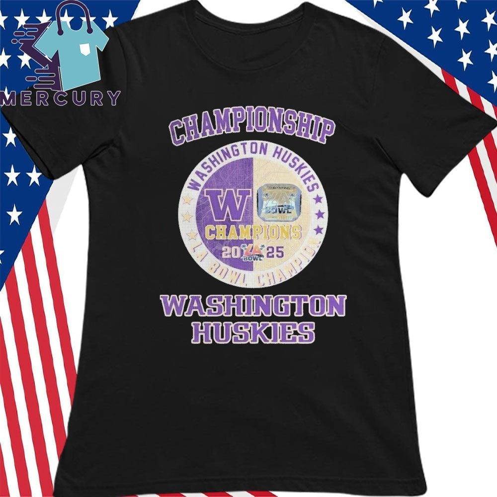 Washington Huskies Wins LA Bowl Championship 2025 Champions Shirt
