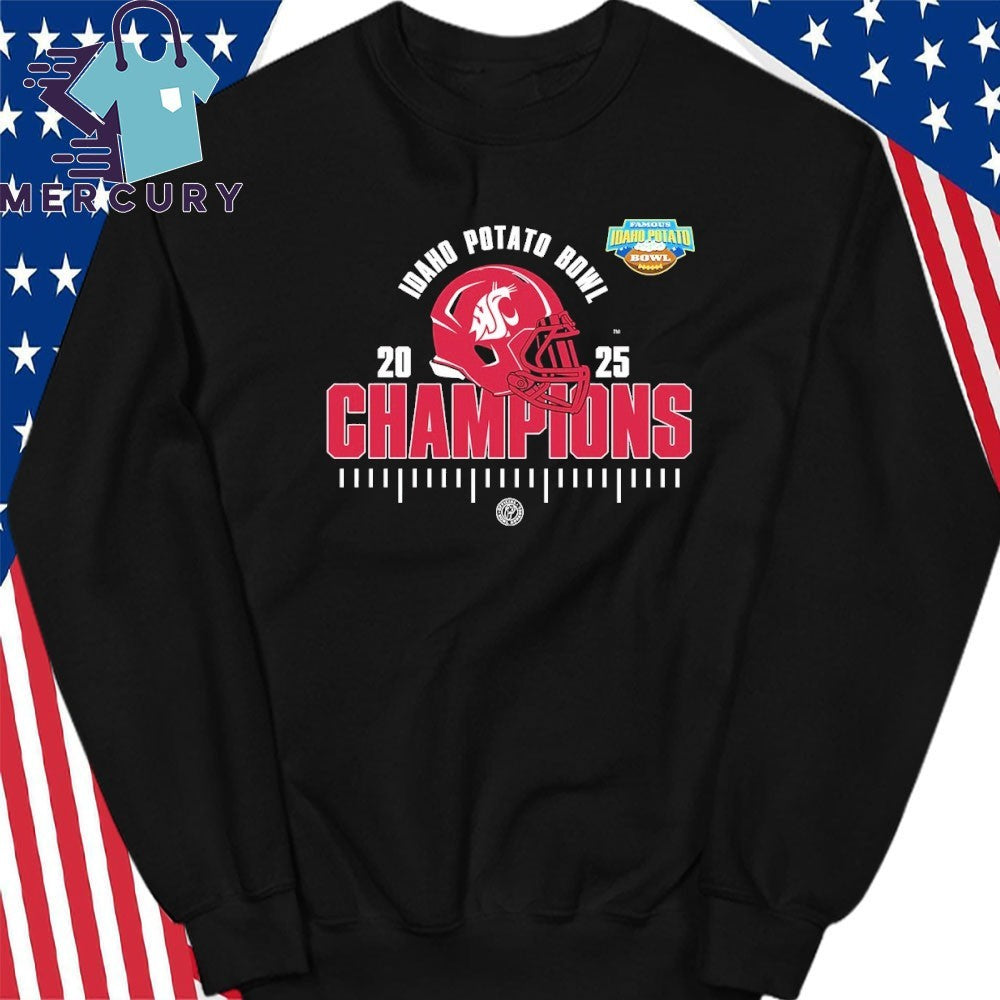 Washington State Cougars 2025 NCAA Football Famous Idaho Potato Bowl Champions Unisex Shirt