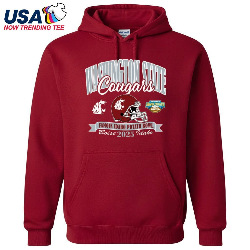 Washington State Cougars Football 2025 Potato Bowl Helmet Shirt
