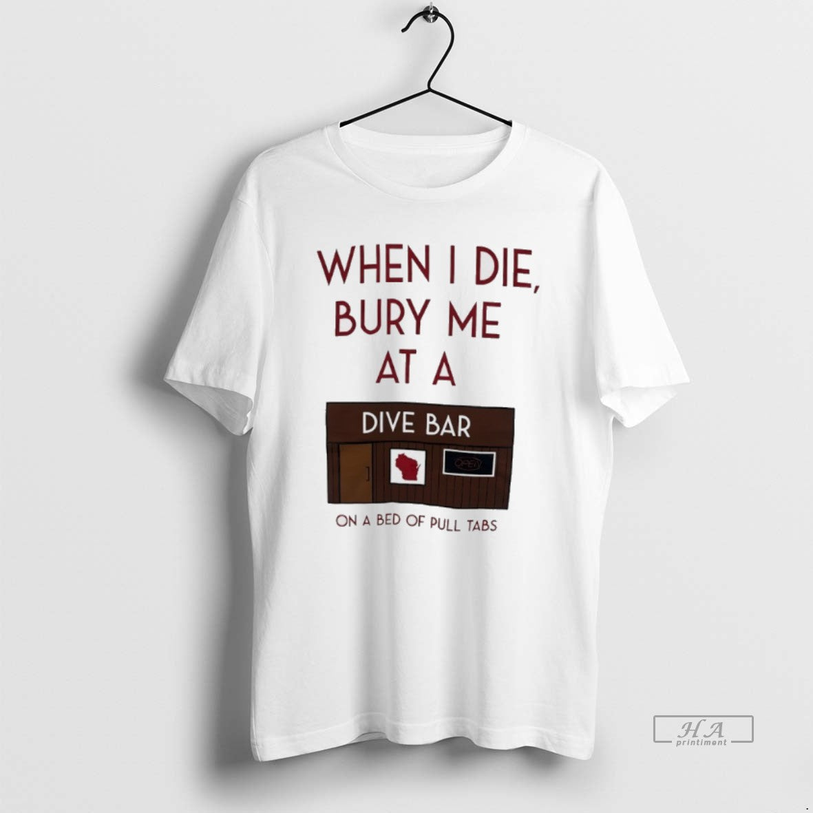 Official When I Die Bury Me At A Dive Bar On A Bed Of Pull T-Shirts, Hoodie, Sweatshirt | AU01DripNestTees.com