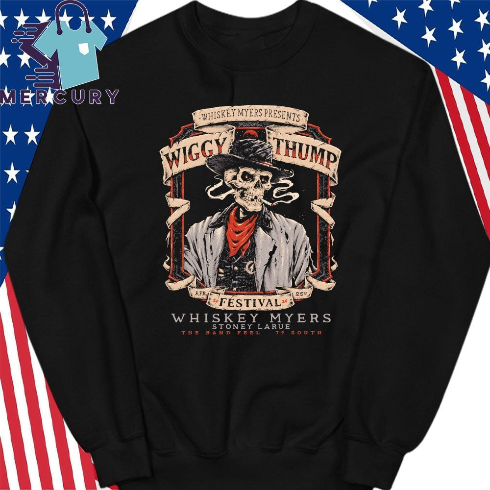 Whiskey Myers Wiggy Thump Festival 2026 Venue Poster On April 25 In Palestine Texas Shirt