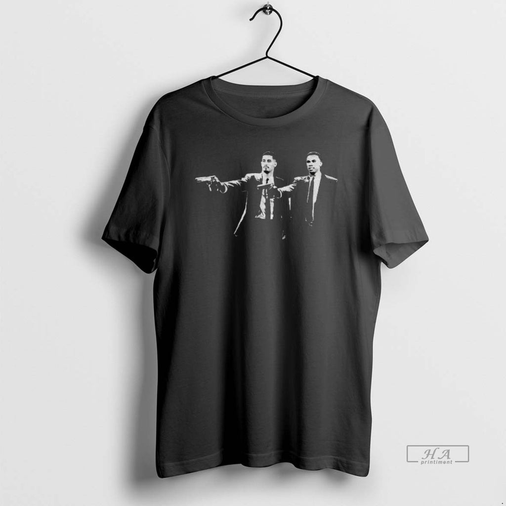 Official William Saliba And Gabriel Magalhaes Pulp Fiction Style Arsenal Fc Vintage T-Shirts, Hoodie, Sweatshirt