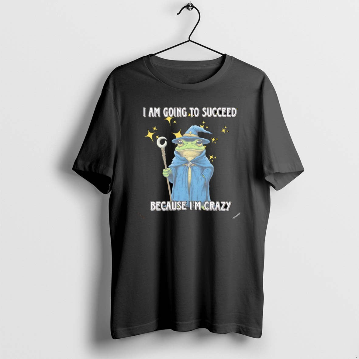Official Wizard Frog I Am Going To Succeed Because Im Crazy Christmas T-Shirts, Hoodie, Sweatshirt | AU01DripNestTees.com
