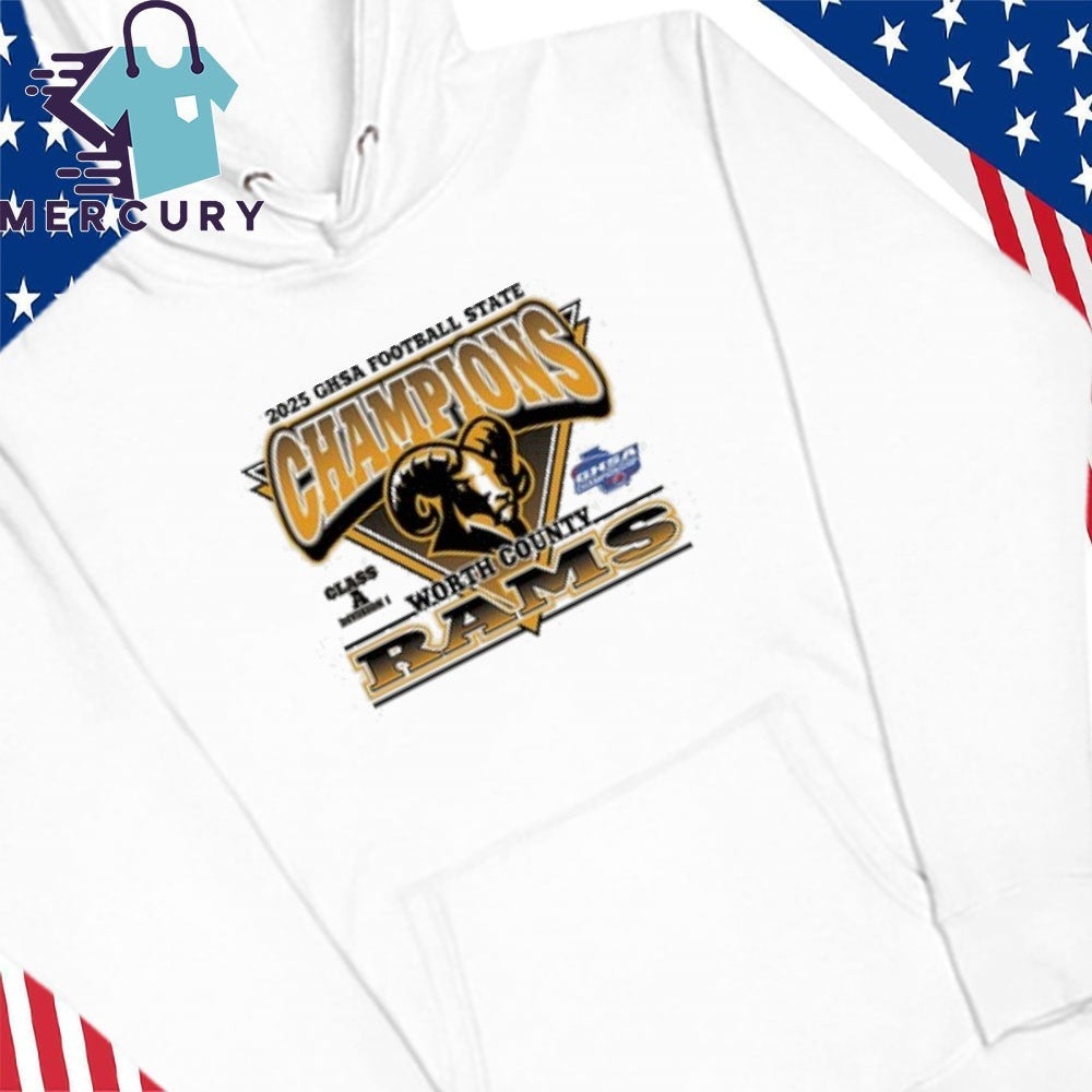 Worth County Rams 2025 GHSA Football State Champion Shirt
