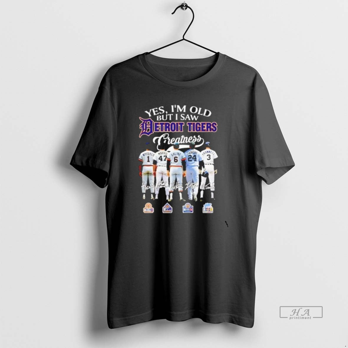 Official Yes Im Old But I Saw Detroit Tigers Greatness Players T-Shirts, Hoodie, Sweatshirt | AU01DripNestTees.com