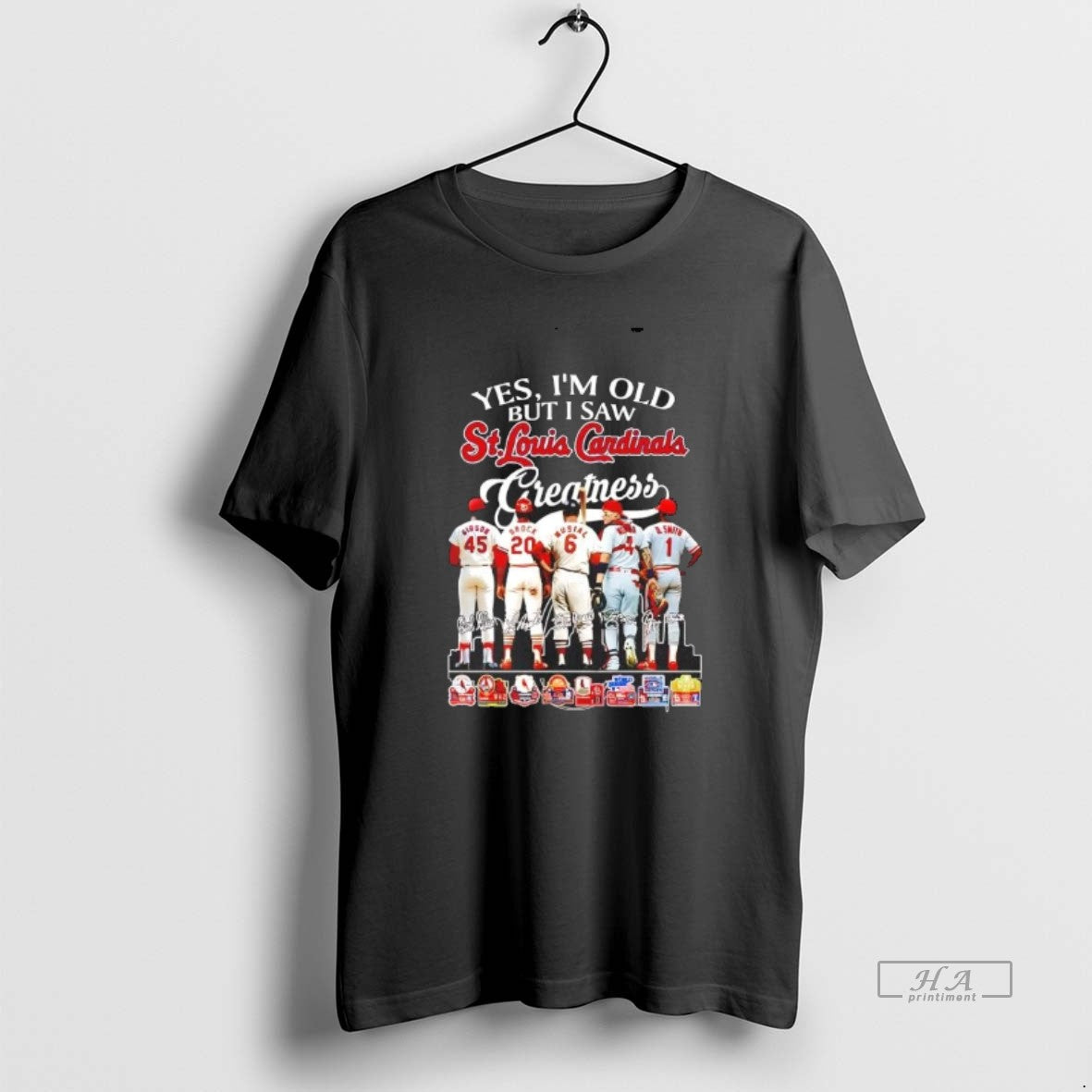 Official Yes Im Old But I Saw St Louis Cardinals Greatness Players T-Shirts, Hoodie, Sweatshirt | AU01DripNestTees.com