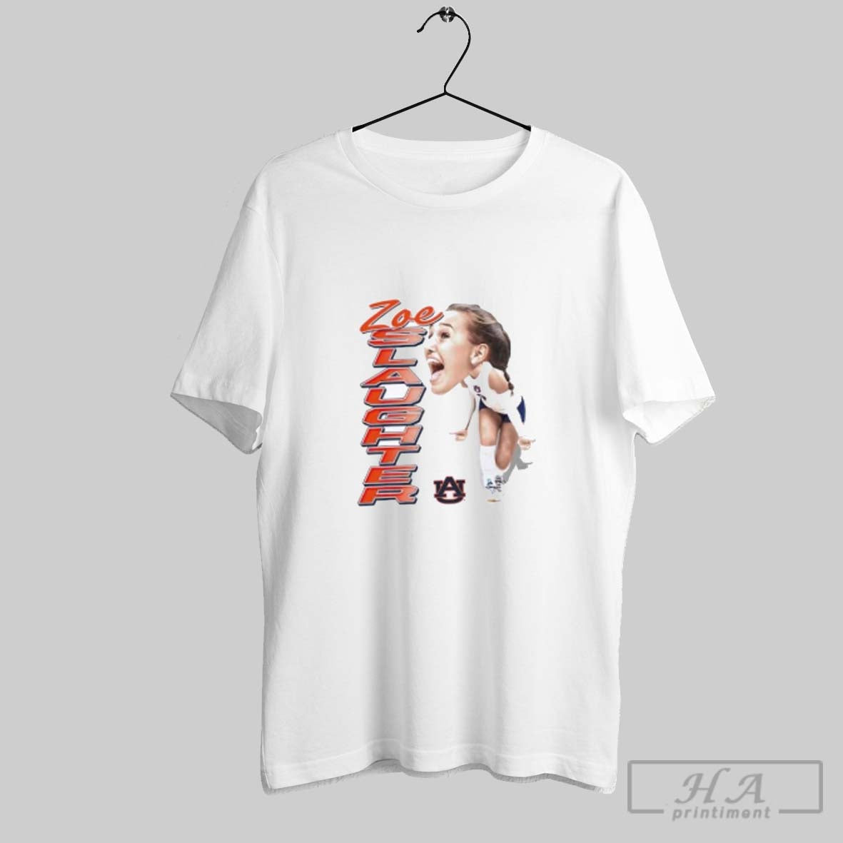 Official Zoe Slaughter Auburn Volleyball Elevated Caricature
