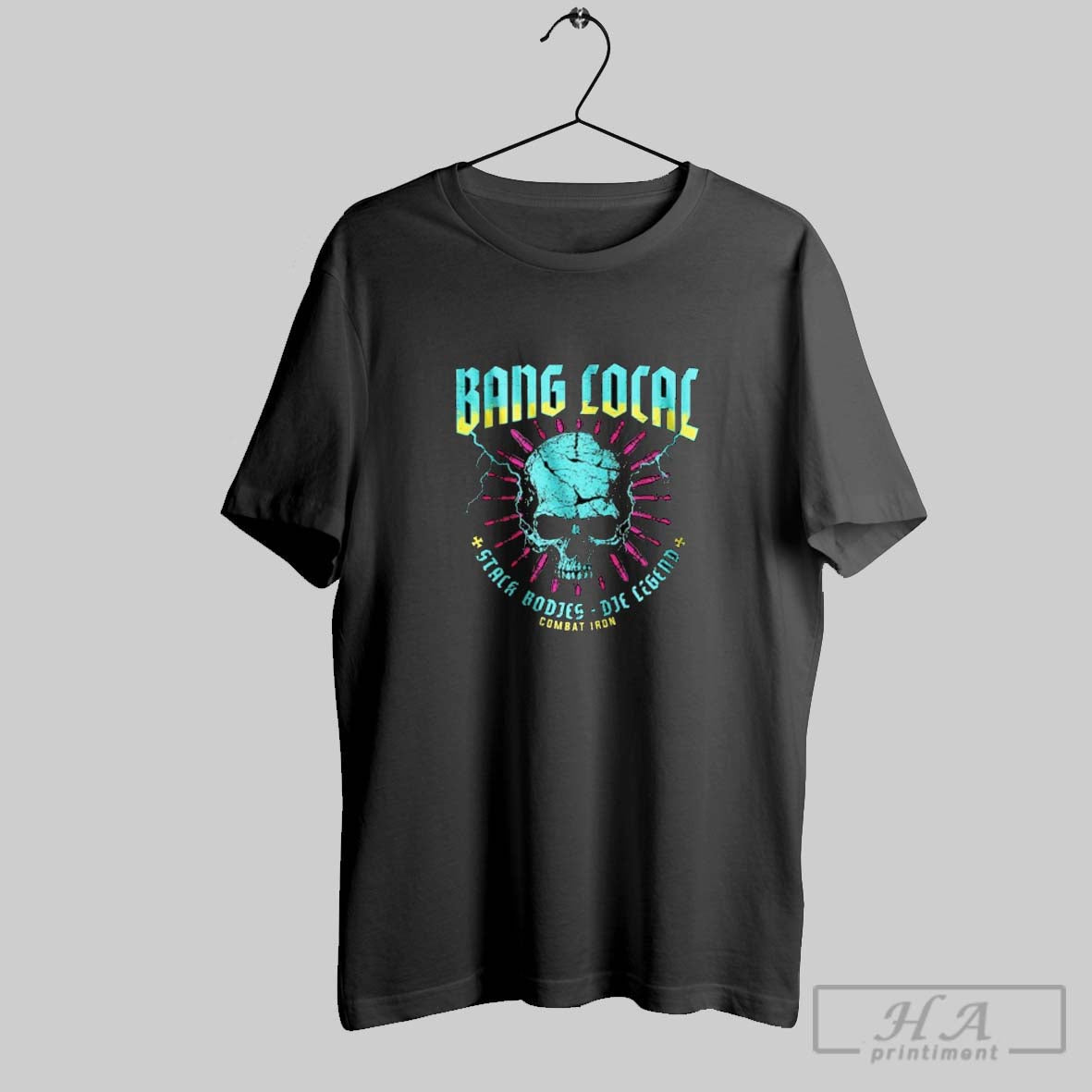 Official Bang Local Stack Bodies Die Legend Combat Iron Skull S Men