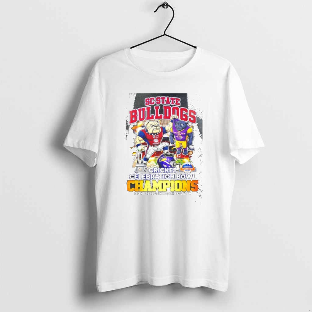 Official Dkwfz61k Sc State Bulldogs 2025 Cricket Celebration Bowl Champions Mascot T-Shirts, Hoodie, Sweatshirt