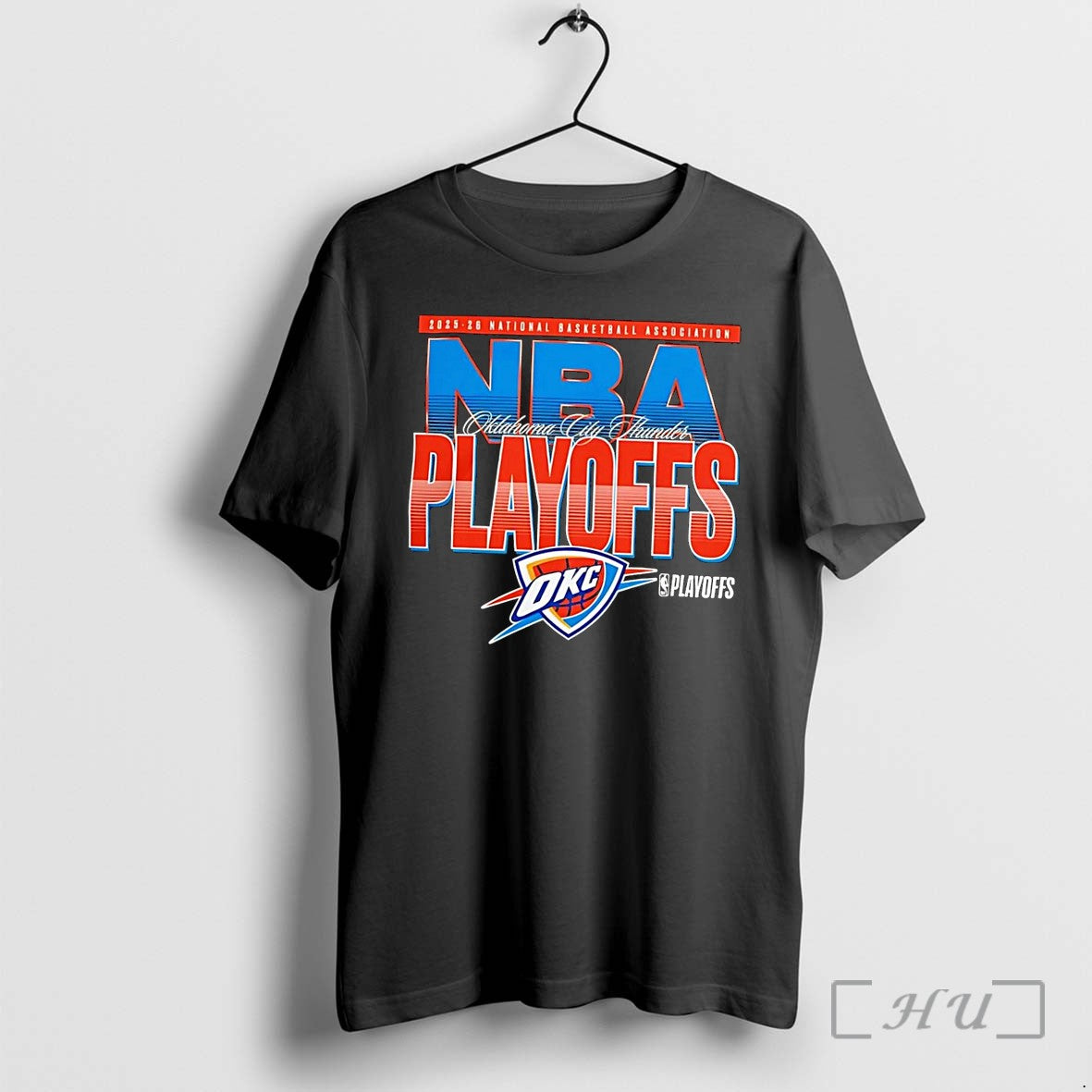 Officials 2025 26 National Basketball Association Oklahoma City Thunder Nba Playoffs Black Premium T Shirts