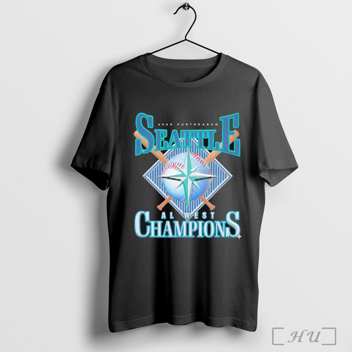 Officials 2025 Mlb Postseason Seattle Al West Champions Seize The Moment T Shirt