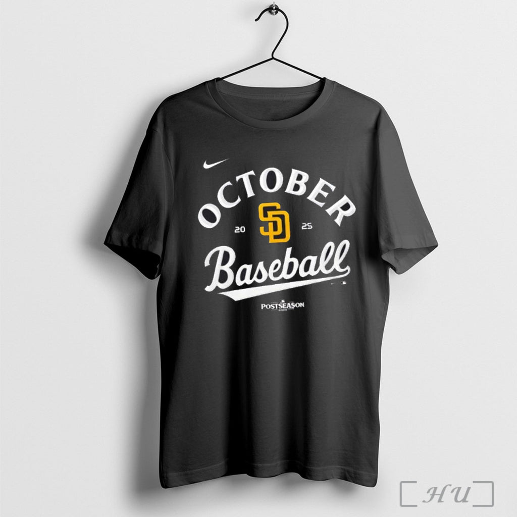 Officials 2025 Mlb Postseason Slam San Diego Padres October T Shirt
