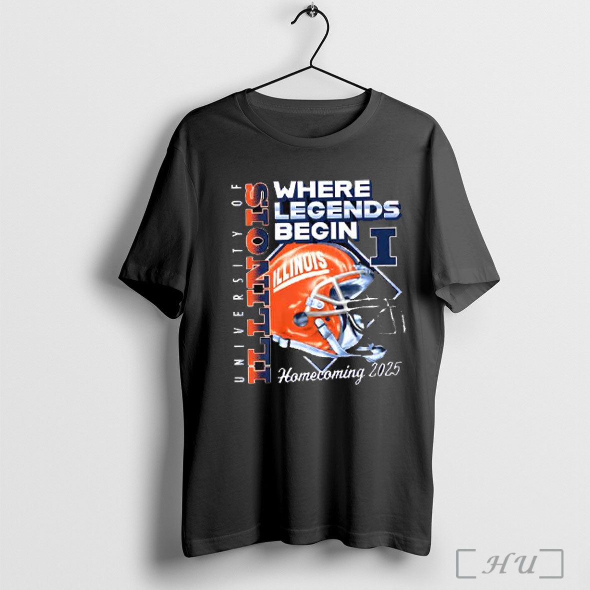 Officials 2025 University Of Illinois Homecoming Where Legends Begin T Shirt