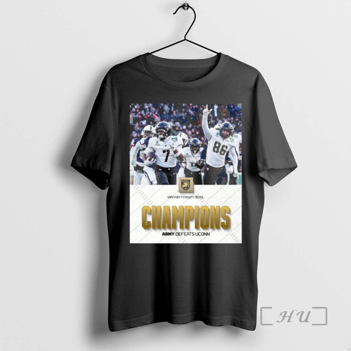 Officials 2025 Wasabi Fenway Bowl Champions Army Black Knights Defeated Uconn Huskies Premium T Shirts
