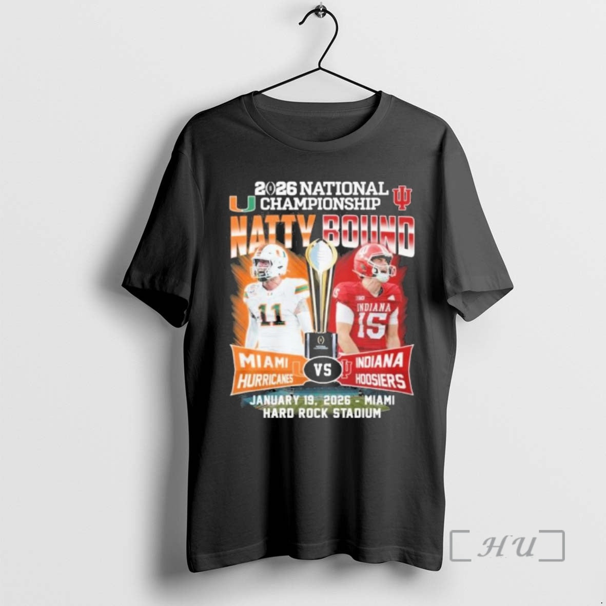 Officials 2026 National Championship Natty Bound Miami Vs Iu Football T-Shirts, Hoodie, Sweatshirt | AU01DripNestTees.com