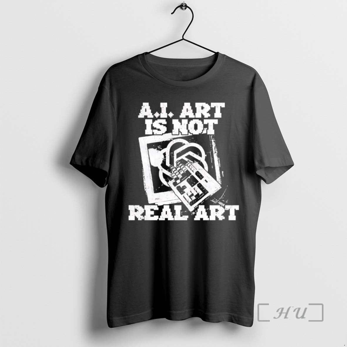 Officials Ai Art Is Not Real Art Keyboard T-Shirts, Hoodie, Sweatshirt | AU01DripNestTees.com