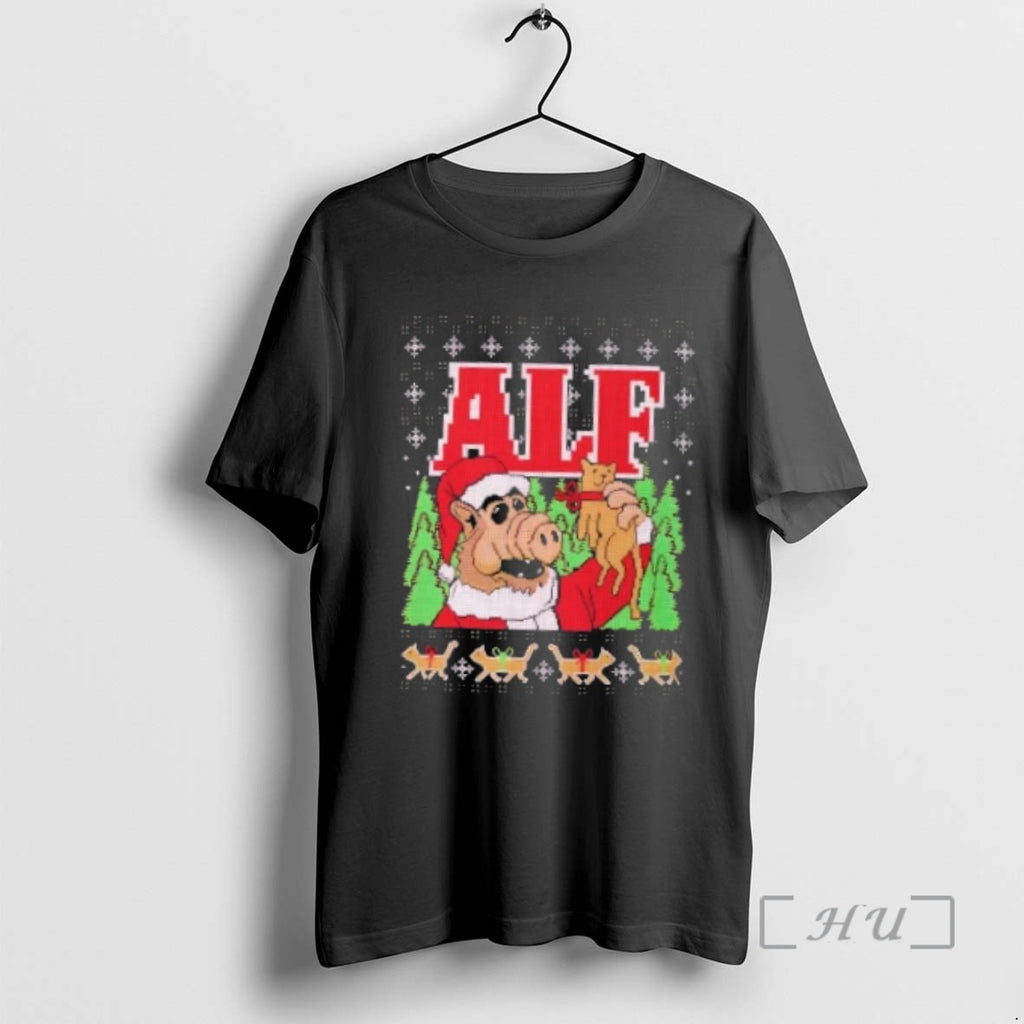 Officials Alf Ugly Christmas Pixel Art Holiday T-Shirts, Hoodie, Sweatshirt | AU01DripNestTees.com