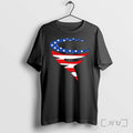 Officials Abstract American Flag Stars Stripes Logo Black