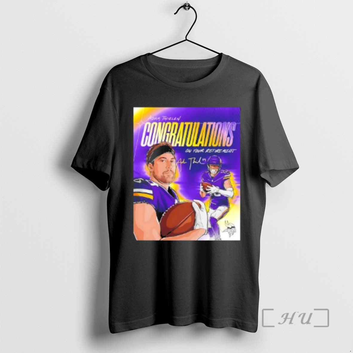 Officials Adam Thielen Congratulations On Your Retirement T-Shirts, Hoodie, Sweatshirt | AU01DripNestTees.com