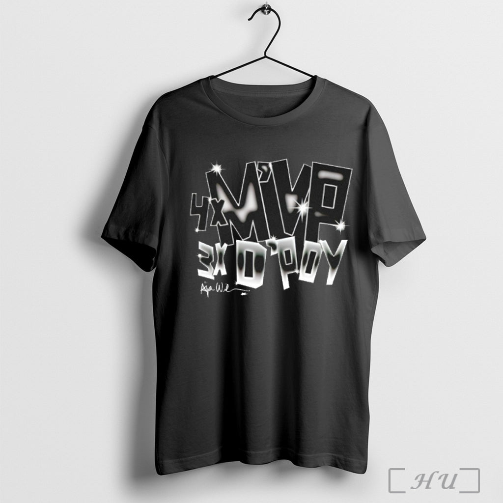 Officials Aja Wilson Win 2025 Wnba 4x Mvp And 3x Dpoy Signature T Shirt