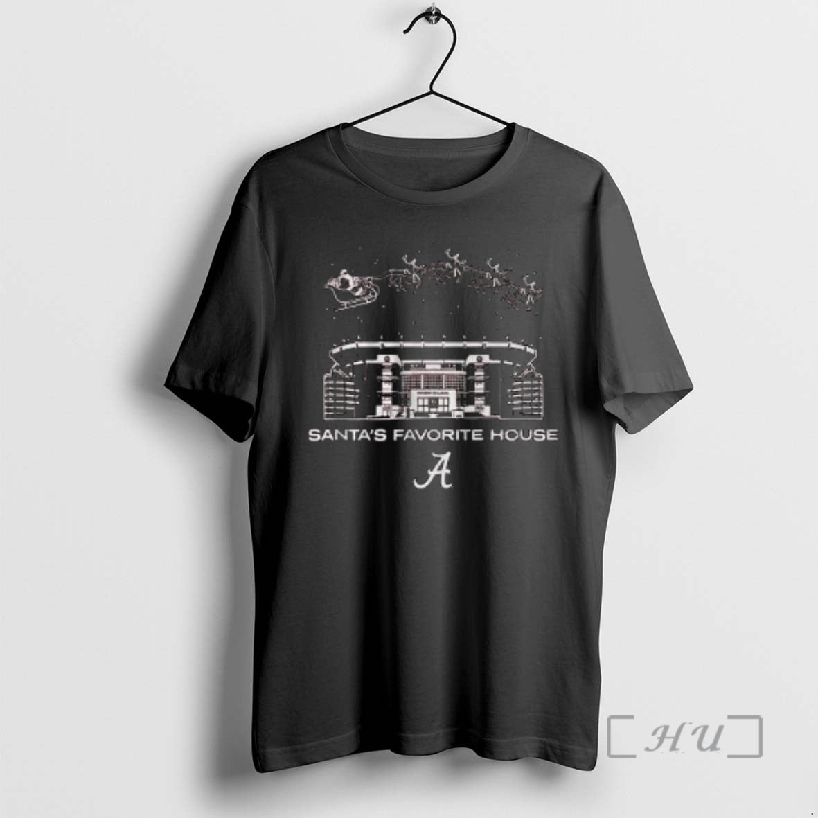 Officials Alabama Football Santas Favorite House Circle Black T-Shirts, Hoodie, Sweatshirt | AU01DripNestTees.com