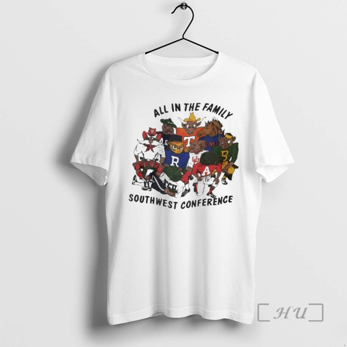 Officials All In The Family Southwest Conference Sec Mascots T-Shirts, Hoodie, Sweatshirt | AU01DripNestTees.com