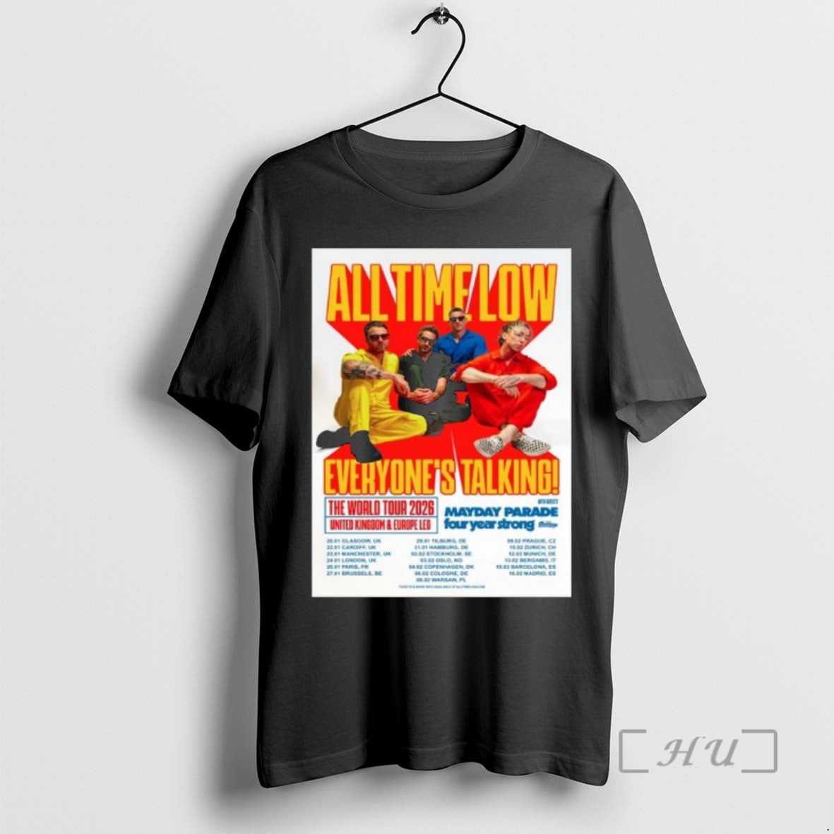 Officials All Time Low Everyones Talking The World Tour 2026 Uk And Europe Leg Schedule T-Shirts, Hoodie, Sweatshirt