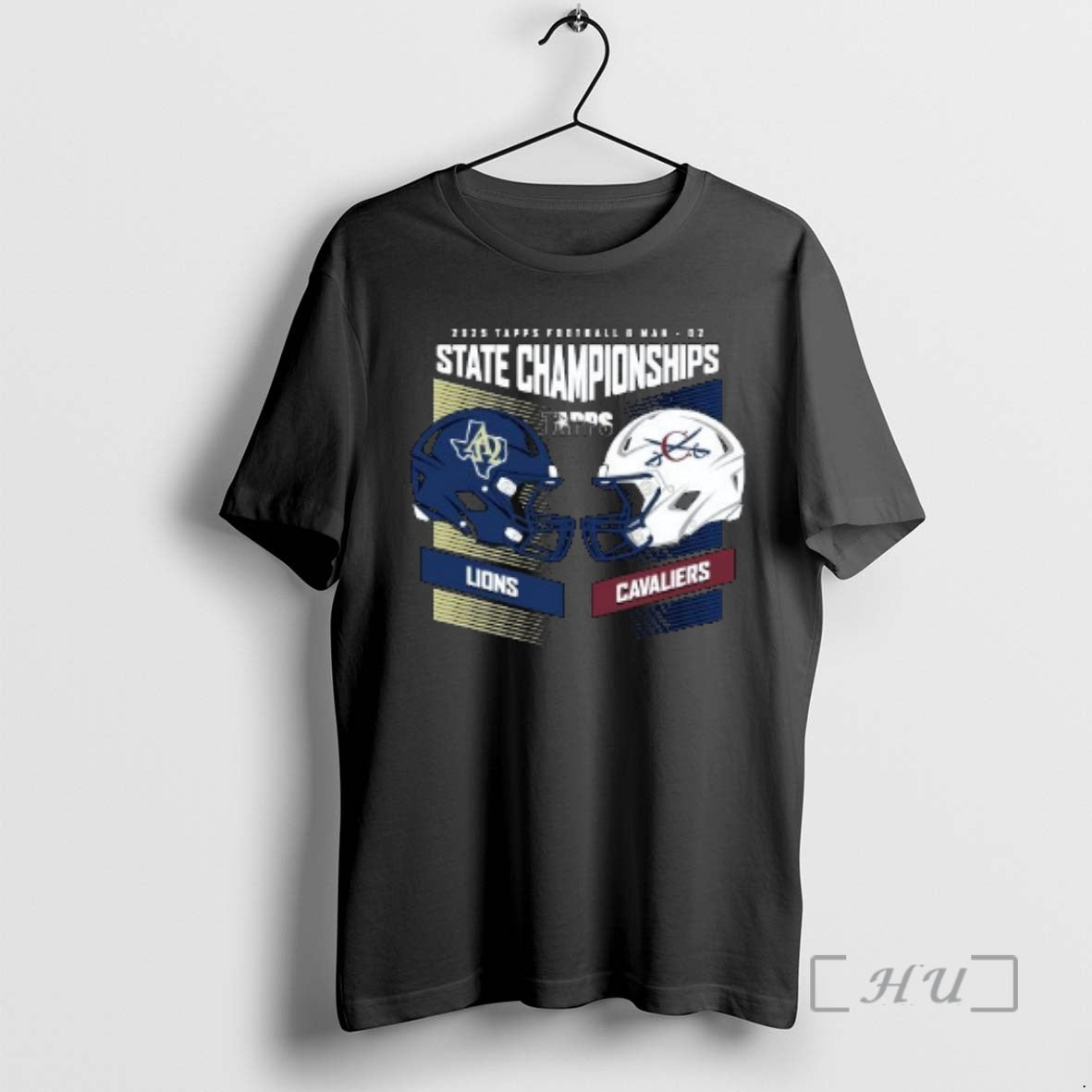 Officials Alpha Omega Academy Lions Vs Covenant Classical Cavaliers 2025 Tapps Football State Championships H2h T-Shirts,...