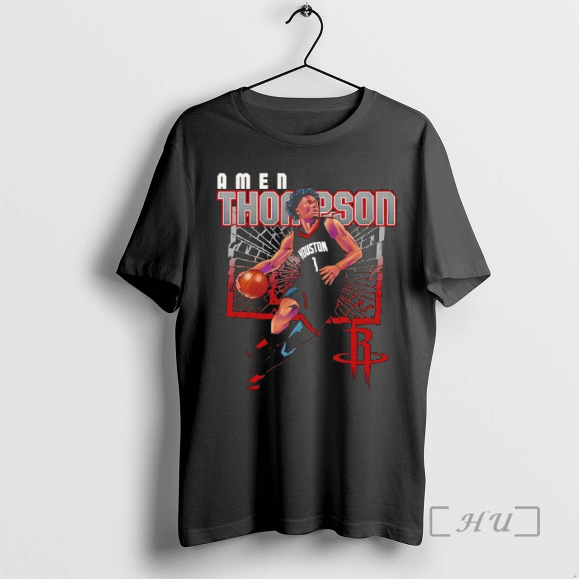 Officials Amen Thompson Houston Rockets Basketball Player Shattered T-Shirts, Hoodie, Sweatshirt | AU01DripNestTees.com