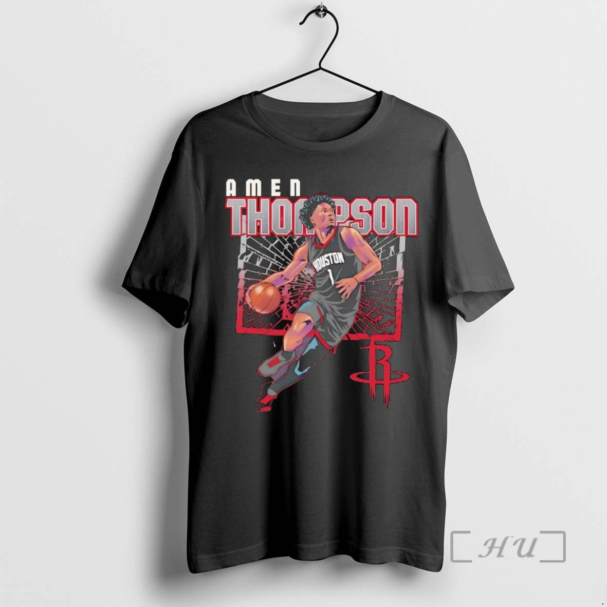 Officials Amen Thompson Backboard Shattering Houston Rockets T-Shirts, Hoodie, Sweatshirt | AU01DripNestTees.com
