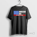 Officials American Flag Abolish Ice No Human Is Illegal T-Shirts, Hoodie, Sweatshirt | AU01DripNestTees.com