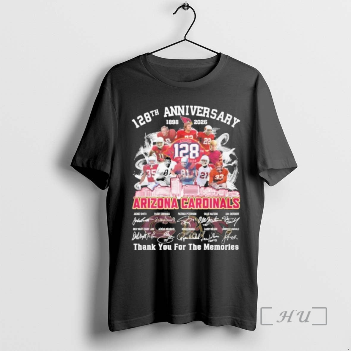 Officials Arizona Cardinals Team 128th Anniversary 1898 2026 Thank You For The Memories Premium T-Shirts, Hoodie, Sweatshirt