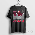 Officials Atlanta Sports Braves Hawks Falcons All Names City Skyline T-Shirts, Hoodie, Sweatshirt | AU01DripNestTees.com