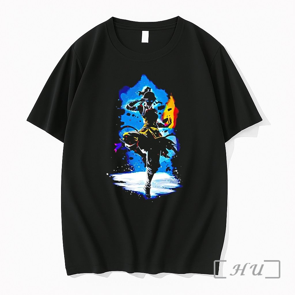 Officials Avatar Korra Elemental Bender Silhouette Art