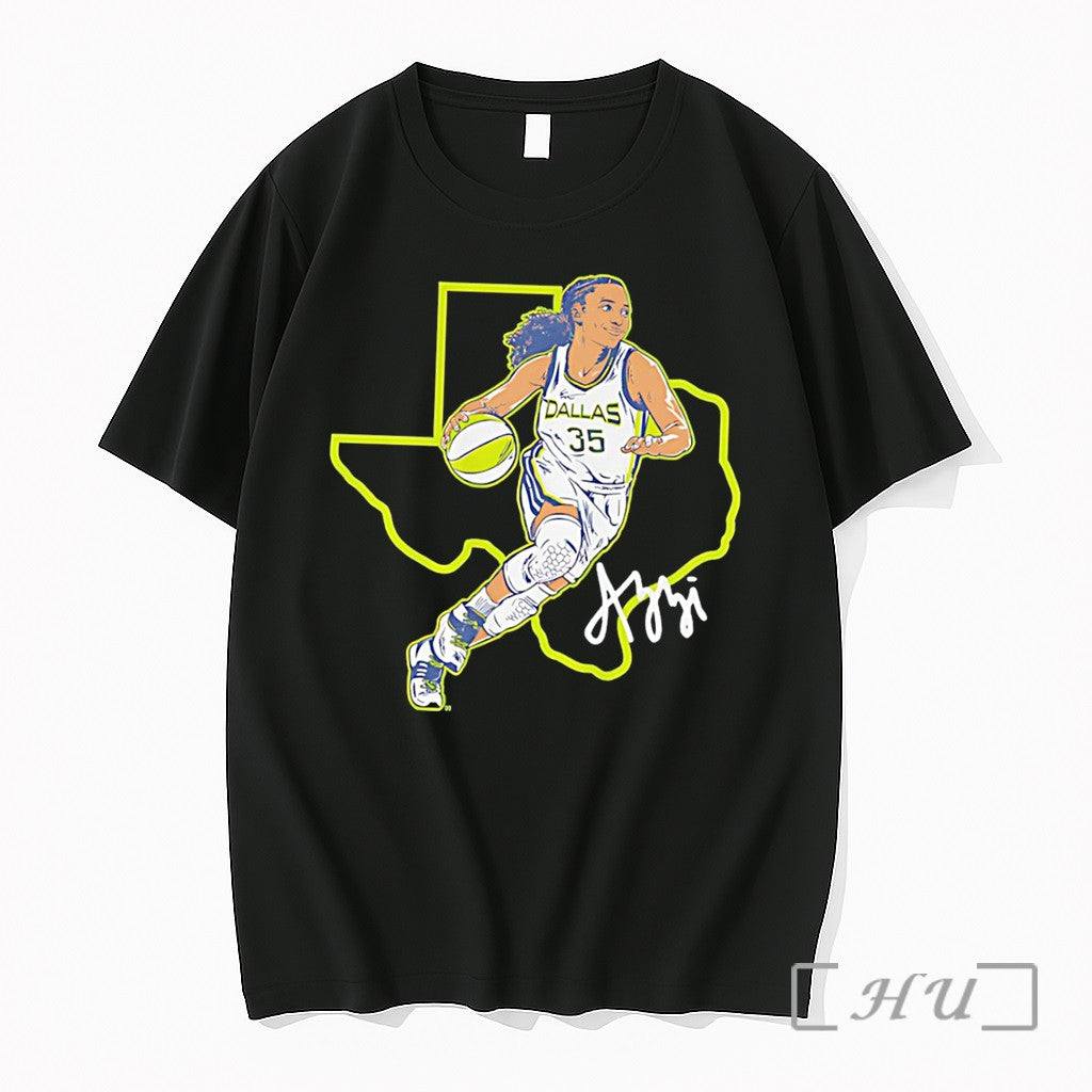 Officials Azzi Fudd Dallas Wings State Star Signature Tee