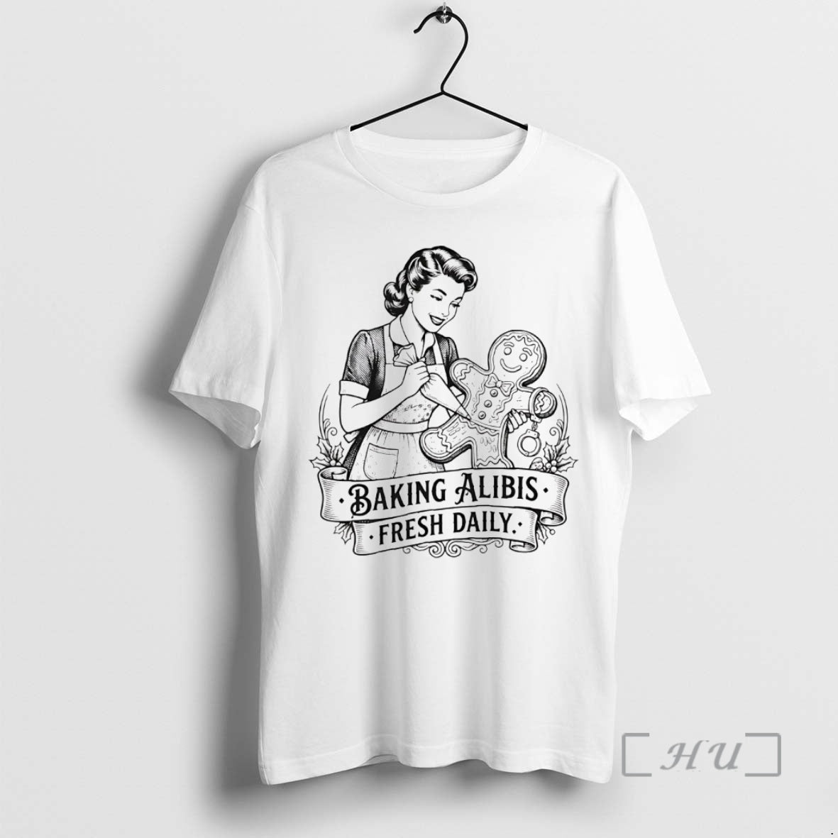 Officials Baking Alibis Gingerbread Fresh Daily Christmas T-Shirts, Hoodie, Sweatshirt | AU01DripNestTees.com
