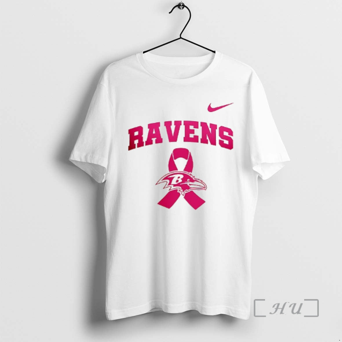 Officials Baltimore Ravens Cancer Awareness Never Ever Giving Up Hope T-Shirts, Hoodie, Sweatshirt | AU01DripNestTees.com