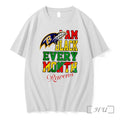 Officials Baltimore Ravens I Am Black Every Month Juneteenth Logo Tee Premium T Shirts Sweater