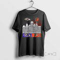 Officials Baltimore Sports Ravens X Orioles All Names City Skyline T-Shirts, Hoodie, Sweatshirt | AU01DripNestTees.com